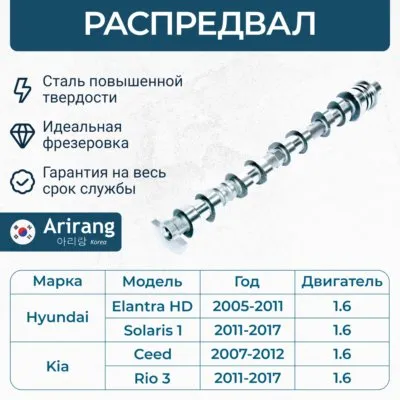 Распредвал ARIRANG ARG15-3056