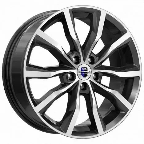 Диск литой R18 7.5J 5x110/67.1 ET45 КИК Портер Алмаз черный 76185
