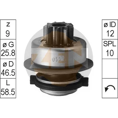 Бендикс стартера VW T4 ERA ZN0579