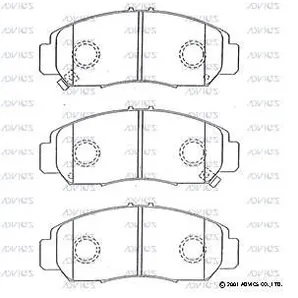 Дисковые тормозные колодки ADVICS (F) HONDA CIVIC FD1 (05-11), EDIX BE (04-08), STRE ADVICS SN595P