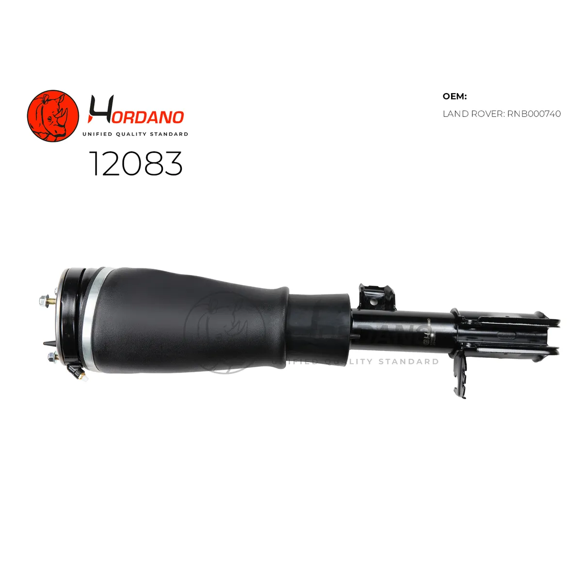 Передний пневматический амортизатор правый LAND ROVER Range Rover L322 (2002-2012) Hordano 12083