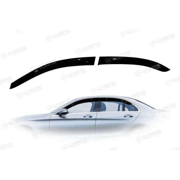 Дефлектора на окна Mercedes Benz C-class Sd (W205) 2014EuroStandard деф.окон Cobra Tuning ME34314