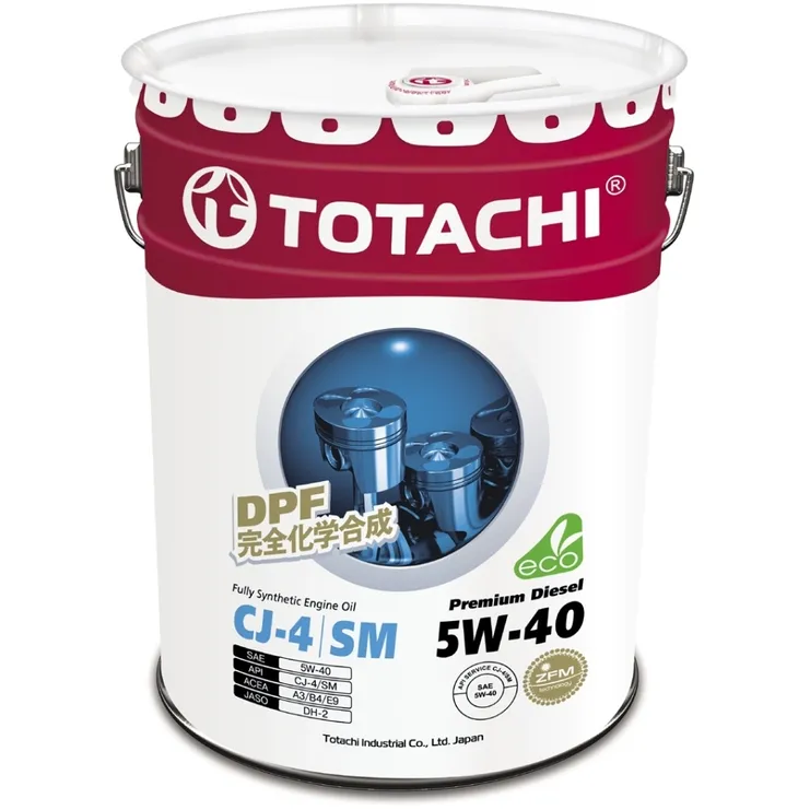 Масло моторное TOTACHI Premium Diesel CJ-4/SM Синтетика 5W40 20л TOTACHI 4562374690769