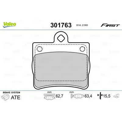 К-т дисков. тормоз. колодок VALEO 301763