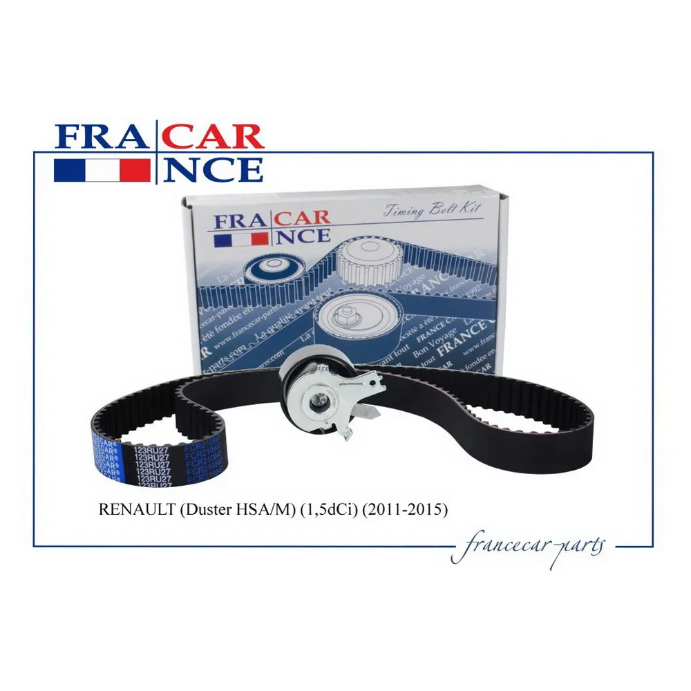 Ремкомплект ГРМ (ремень ГРМ +ролик) RENAULT (Duster HSA/M) (1,5dCi) FRANCECAR FCR210847