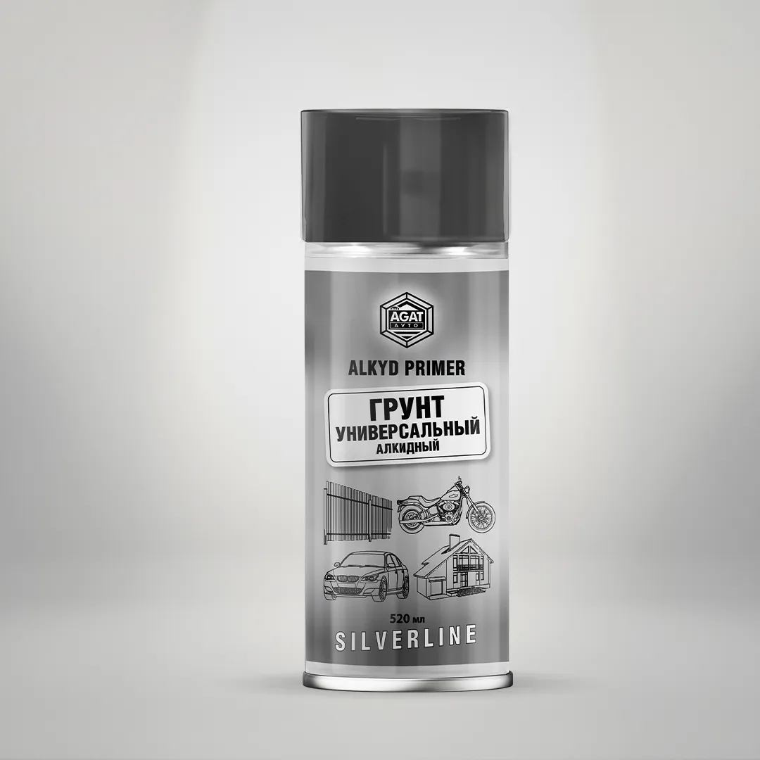 Грунт алкидный серый (аэрозоль) 520 мл. SL0705