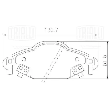 Колодки торм. для а/м Toyota Vitz (99-)/Platz (00-) диск. перед. т/с Bosch (PF 4360) TRIALLI PF 4360