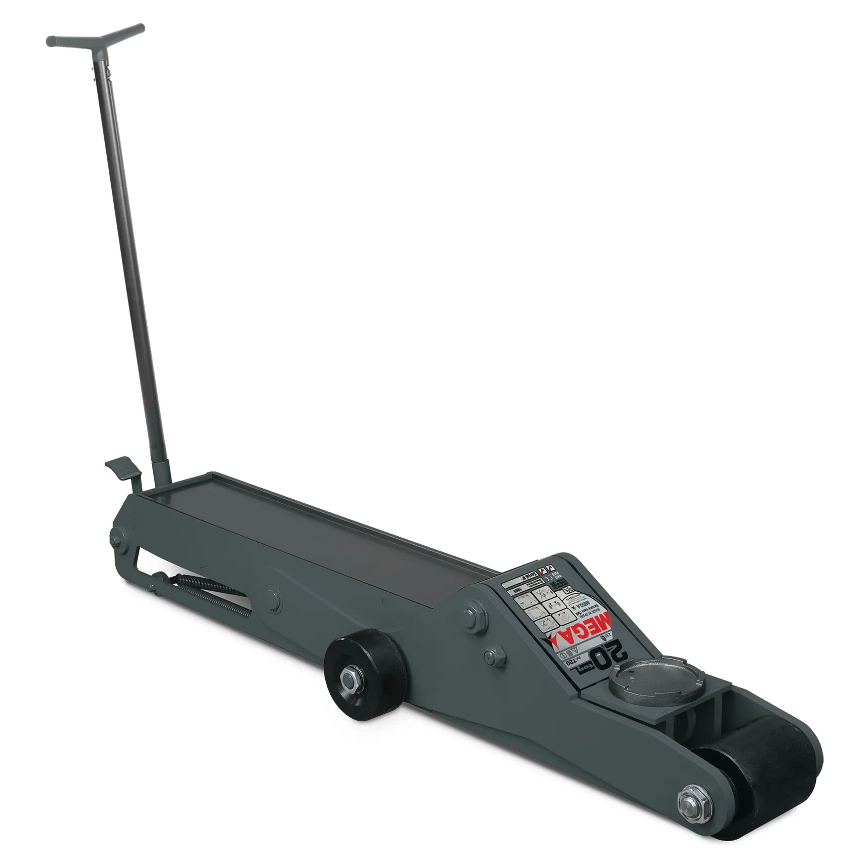 Домкрат подкатной гидравлический г/п 20000 кг. MEGA T20_grey MEGA T20_grey