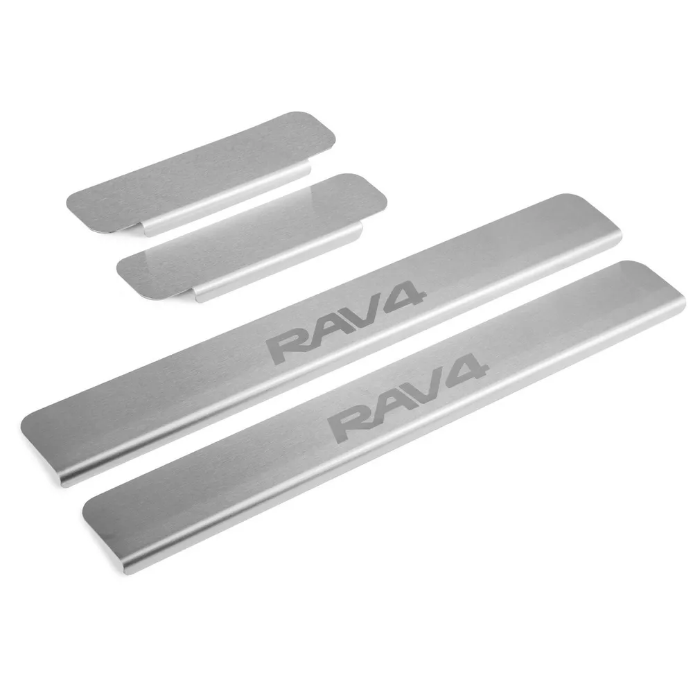 Накладки порогов RIVAL (4 шт.) Toyota RAV4 (2005-2008; 2008-2010) Toyota RAV 4 NP.5713.1