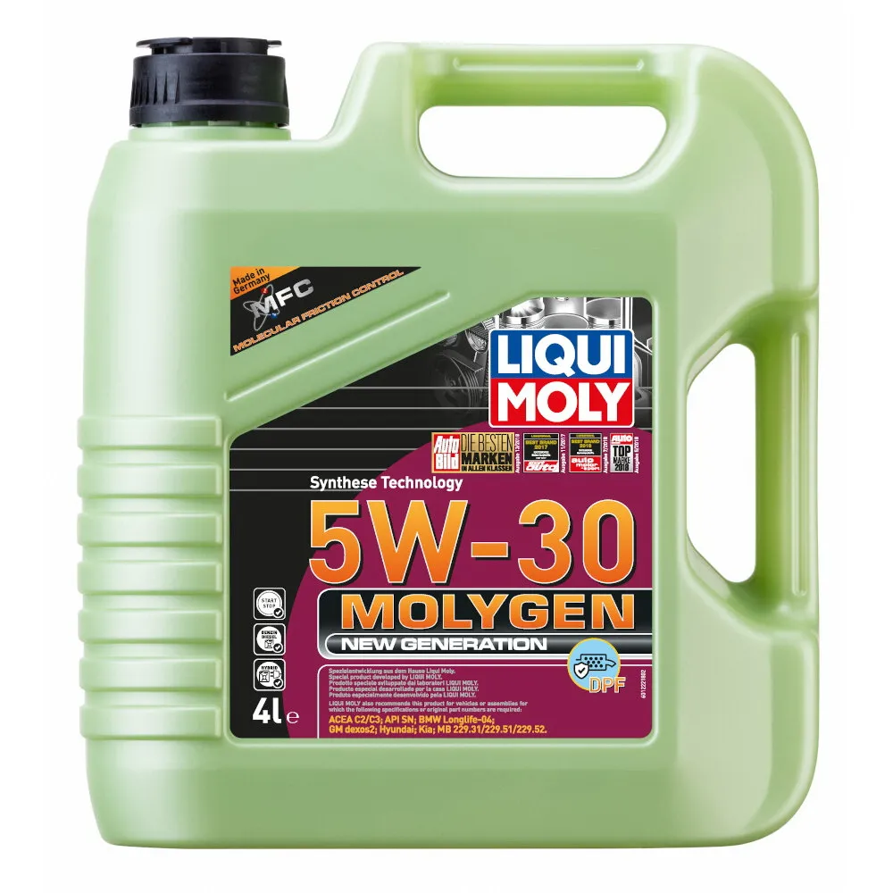 Масло моторное Molygen New Generation DPF 5W-30 (4л) LIQUI MOLY 21225