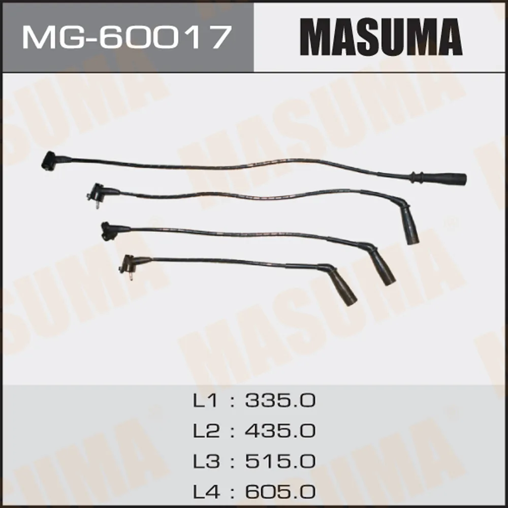 Провода высоковольт. ком/кт MASUMA MG-60017