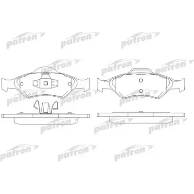 Колодки тормозные дисковые передн FORD: FIESTA IV 95-02, FIESTA фургон 96-, F PATRON PBP1393