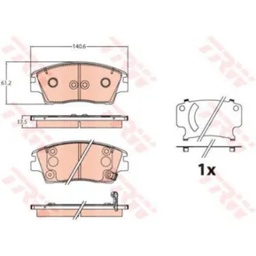 Колодки тормозные дисковые TRW TRW GDB2197