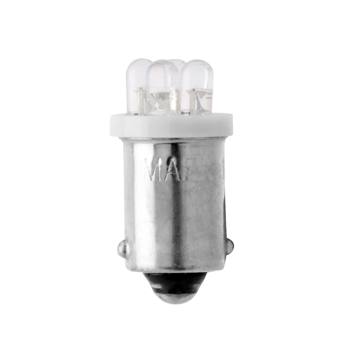 Лампа светодиодная 12V T 8 4LED BA9S WHITE (габарит) Маяк 12T8W4LED