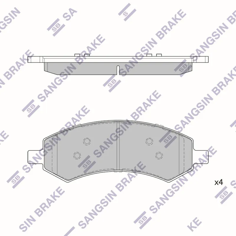 колодки дисковые п. Dodge Dakota/Ram 1500 06 SANGSIN BRAKE SP1785