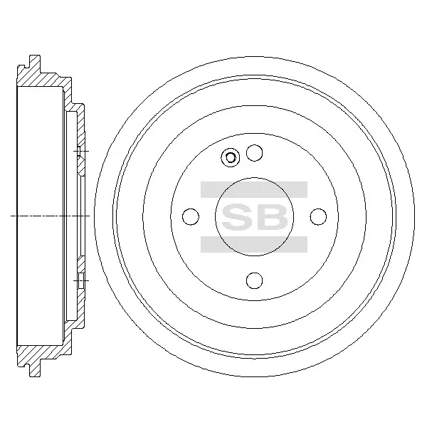 Барабан тормозной SANGSIN BRAKE SD1095