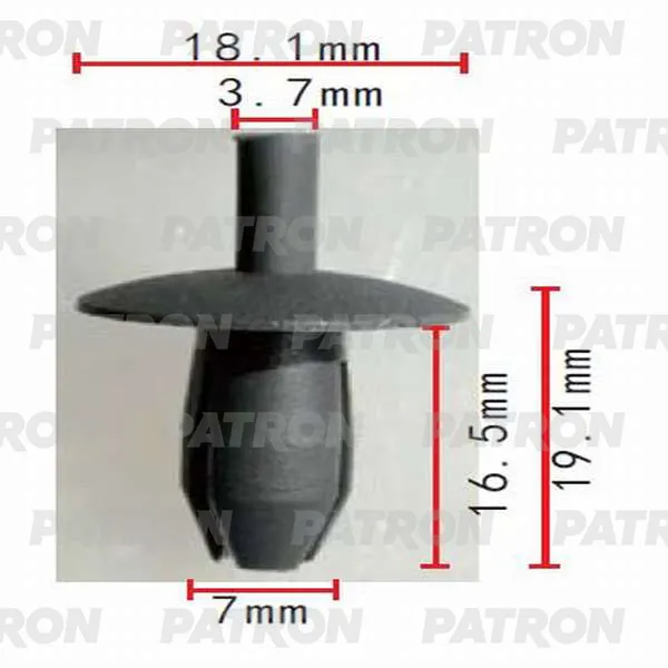 Клипса пластмассовая Audi, Mercedes, Seat, Skoda, Volkswagen применяемо PATRON P37-0200