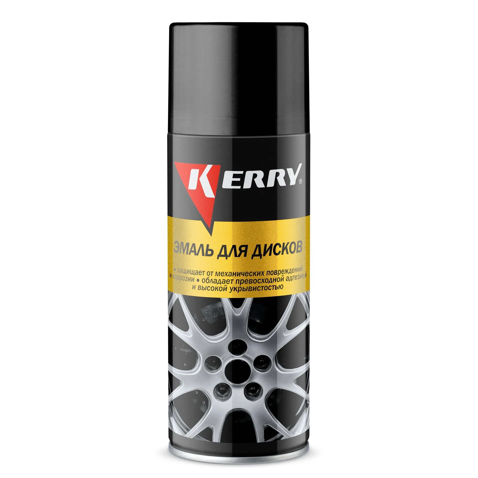 Эмаль для дисков черная матовая 520 мл KERRY KR9606