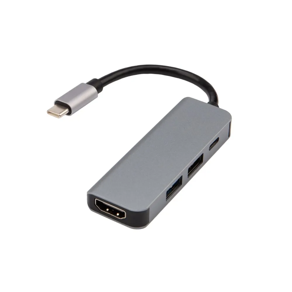 Разветвитель USB Type-C на 4 порта 1xHDMI/2xUSB 3.0 PD/1xType-C PD REXANT 18-4151