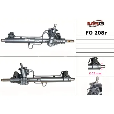 Рейка с ГУ восстановленная FORD FOCUS (DAW, DBW) 98-04,TOURNEO CONNECT 02-,TRANSIT CONNECT (P65_, P MSG FO 208R