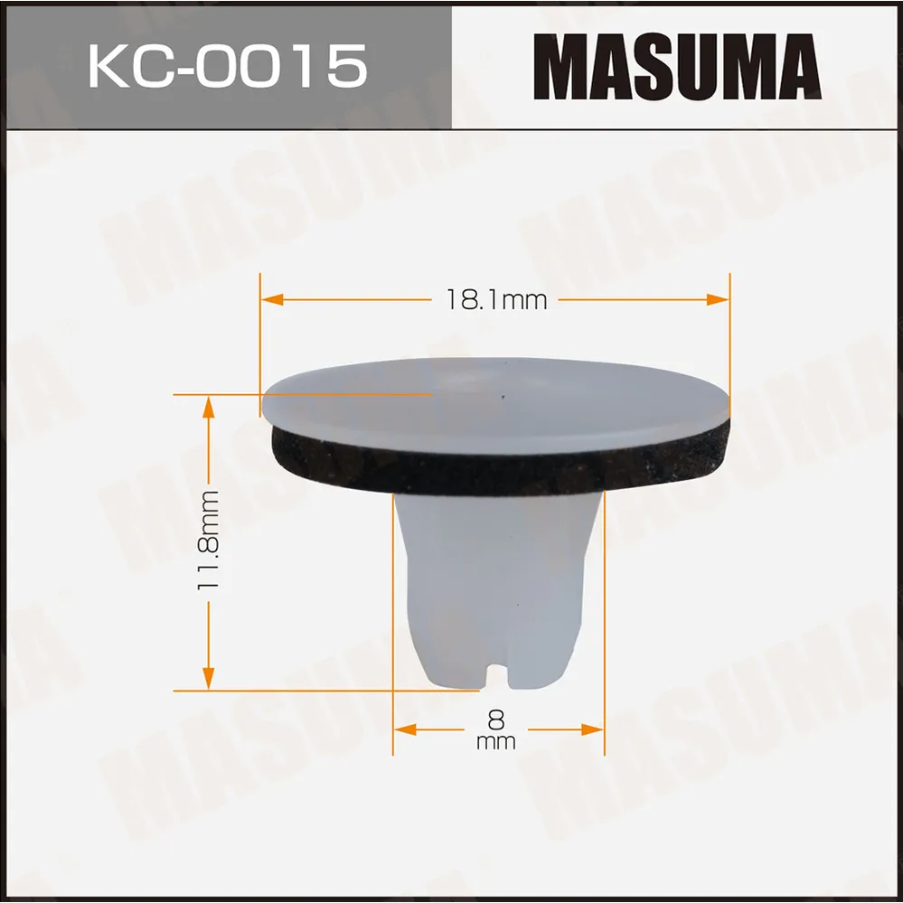 Клипса автомобильная MASUMA KC-0015