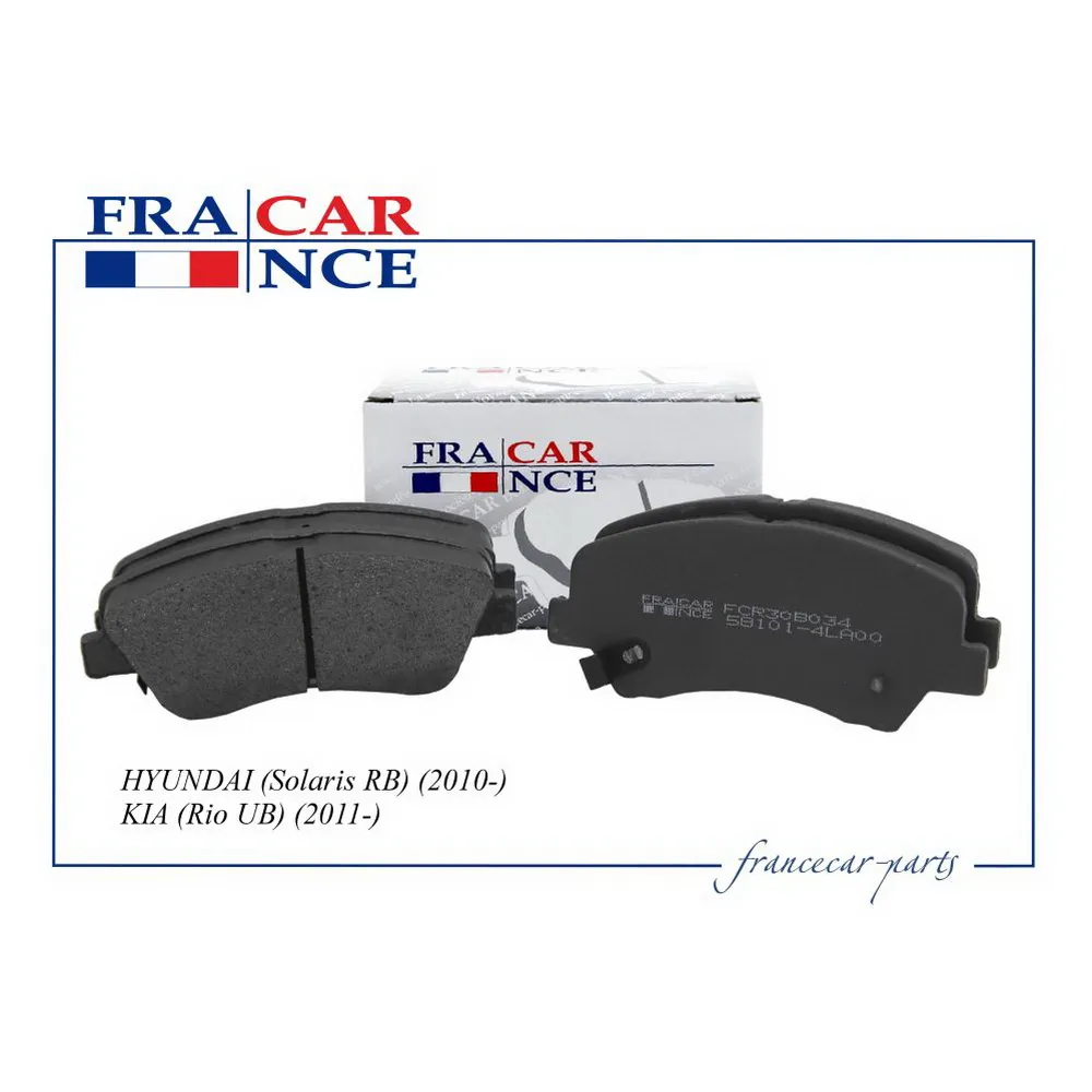 Колодки передние FRANCE CAR FCR30B034