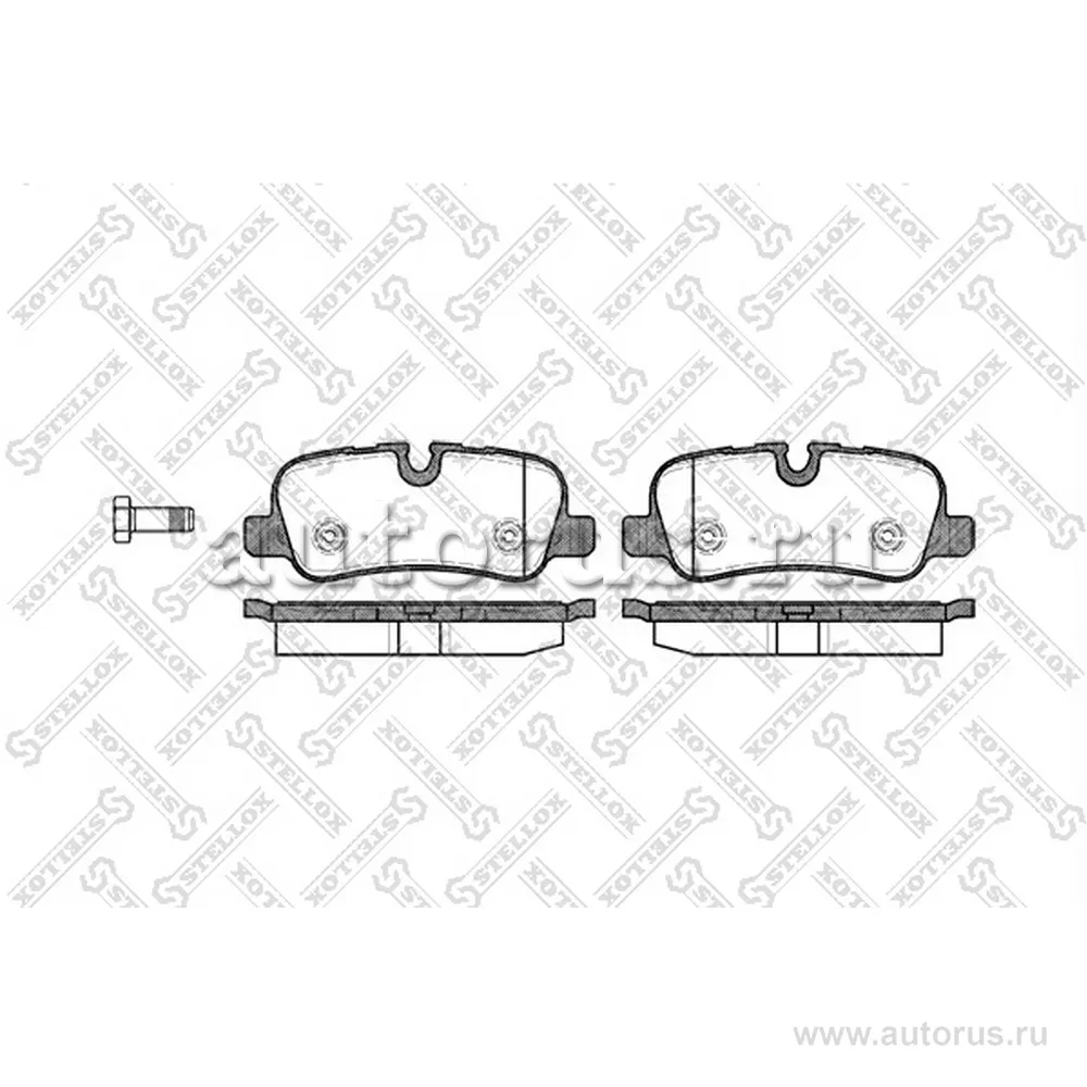 Колодки дисковые з. LandRover Discovery/Range Rove STELLOX 1170 000-SX