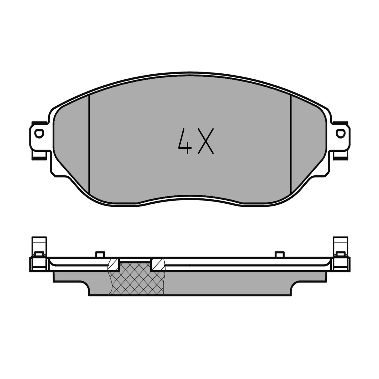 Комплект дисковых тормозных колодок FIAT Talento (06/16-), NISSAN NV300 (09/16-), OPEL Vivaro B (06/ MEYLE 0252208718