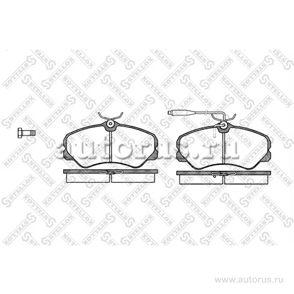 Колодки дисковые п fiat ducato 2.0/2.5d/td, peugeot j5 2.5d/td 90-94 STELLOX 272002SX
