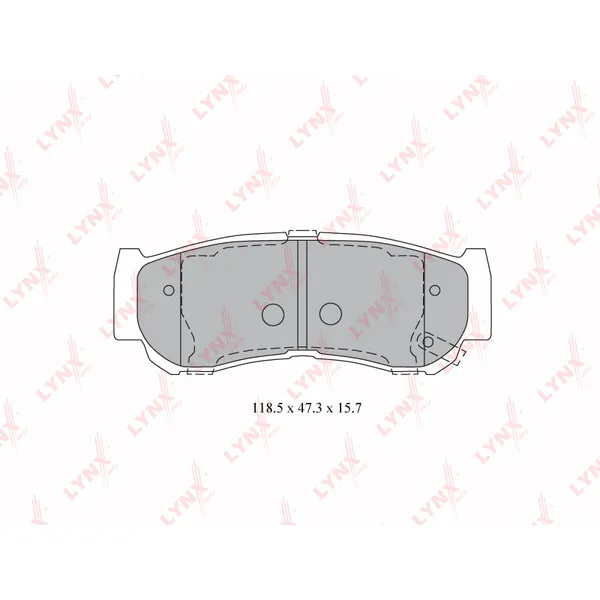 Колодки тормозные LYNXauto BD-3616