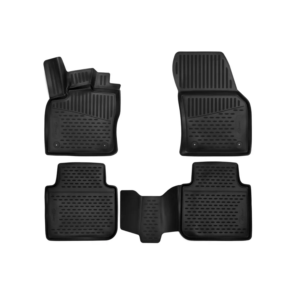 Коврики 3D в салон SKODA Kodiaq, 2017->, 4 шт. (ПУ, повышенная износостойкость) FORMAT FORMAT.3D4519210k