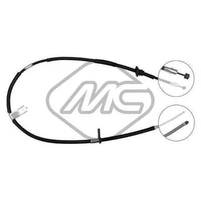 Трос ручника HYU ACCENT ALL SX L Metalcaucho 81974