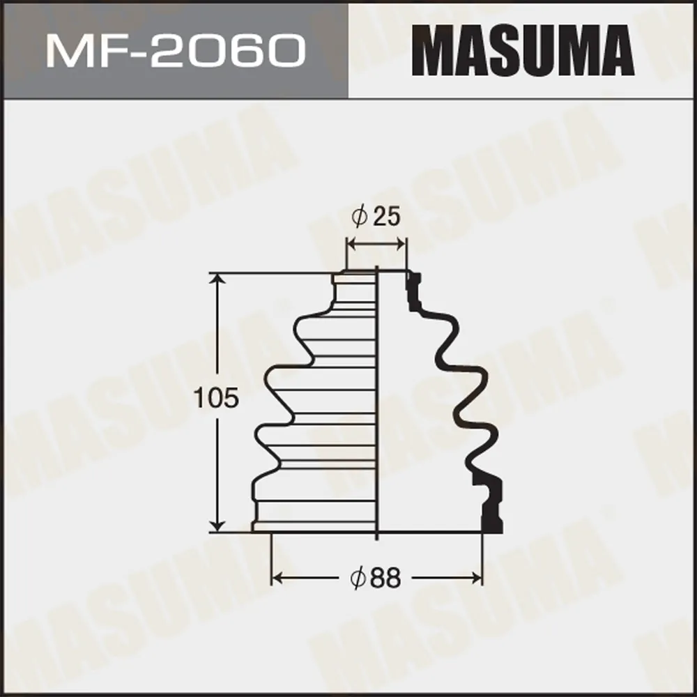 Пыльник шруса daihatsu, honda, hyundai, isuzu, mazda, mitsubishi,opel,toyota 86 MASUMA MF2060