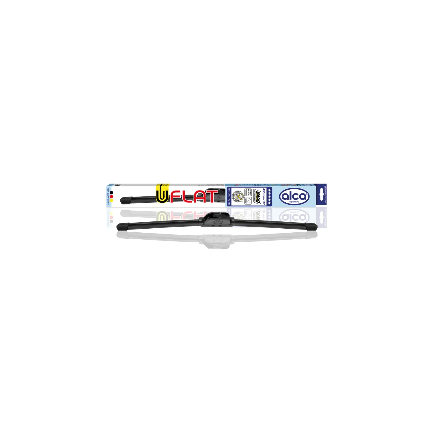 Щетка стеклоочистителя AL-170180 U-FLAT 450мм (18) бескаркасная 1 50 ALCA AL170180