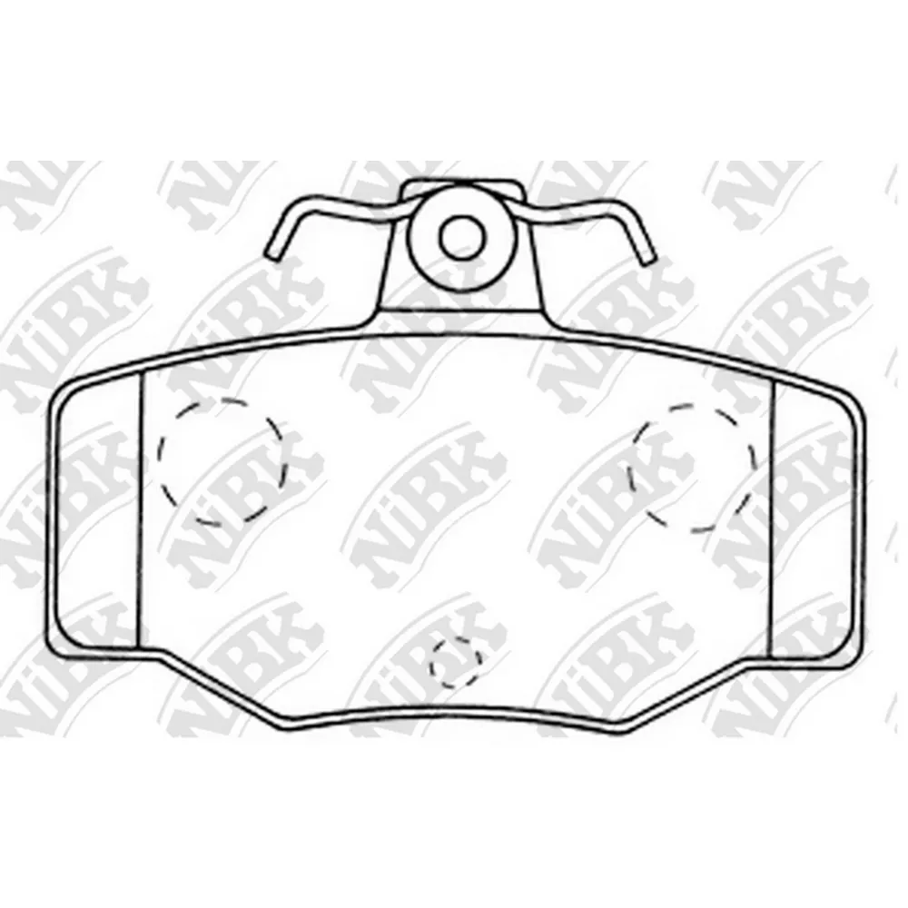 Колодки задние NIBK PN2214