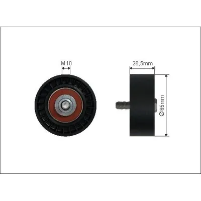 Ролик генератора PSA Xsara, 206 1.4-1.6 -02 без натяжителя CAFFARO 1395