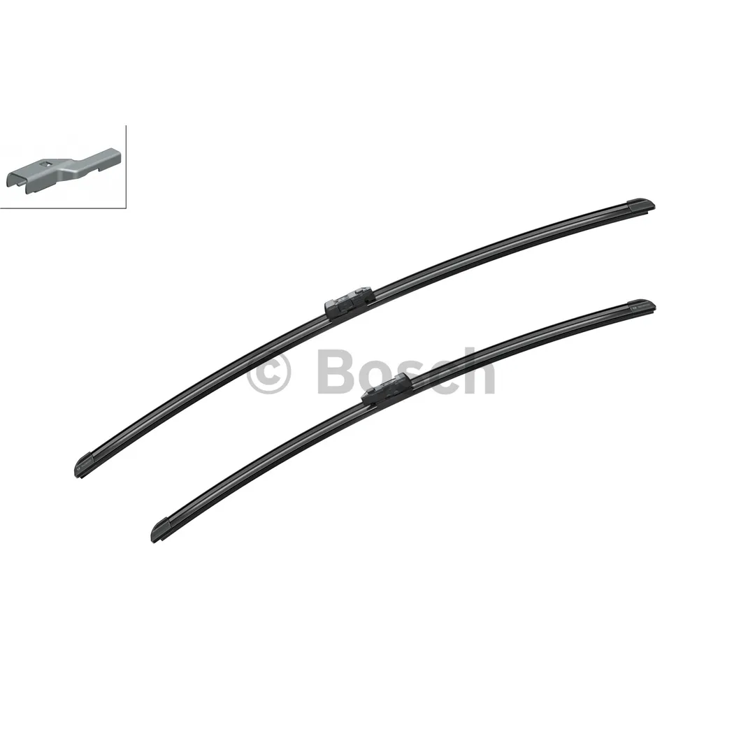 Щетка стеклоочистителя 750/650 мм бескаркасная комплект 2 шт BOSCH AeroTwin 3 397 007 120