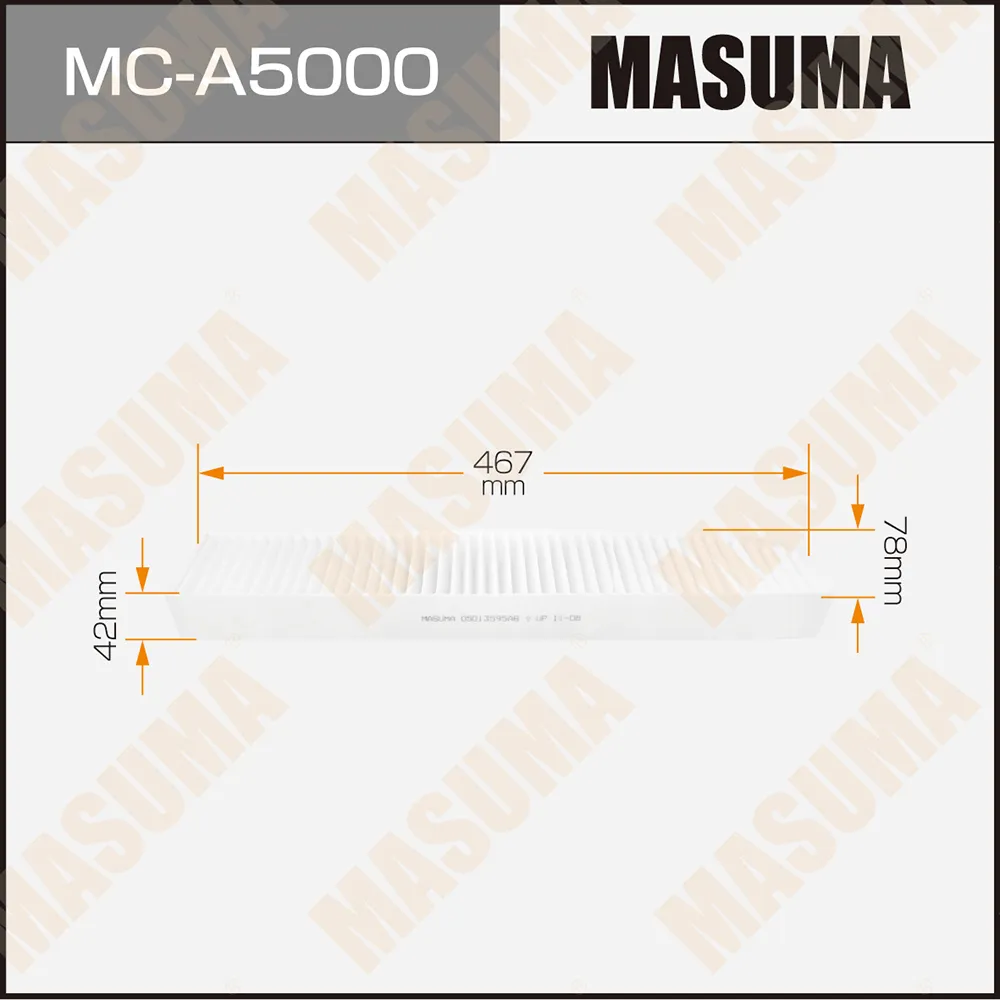 Фильтр салона JEEP GRAND CHEROKEE 2.7, 3.0, 3.7 01= MASUMA MCA5000