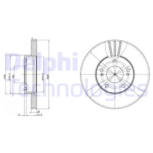 Диск тормозной DELPHI BG2682