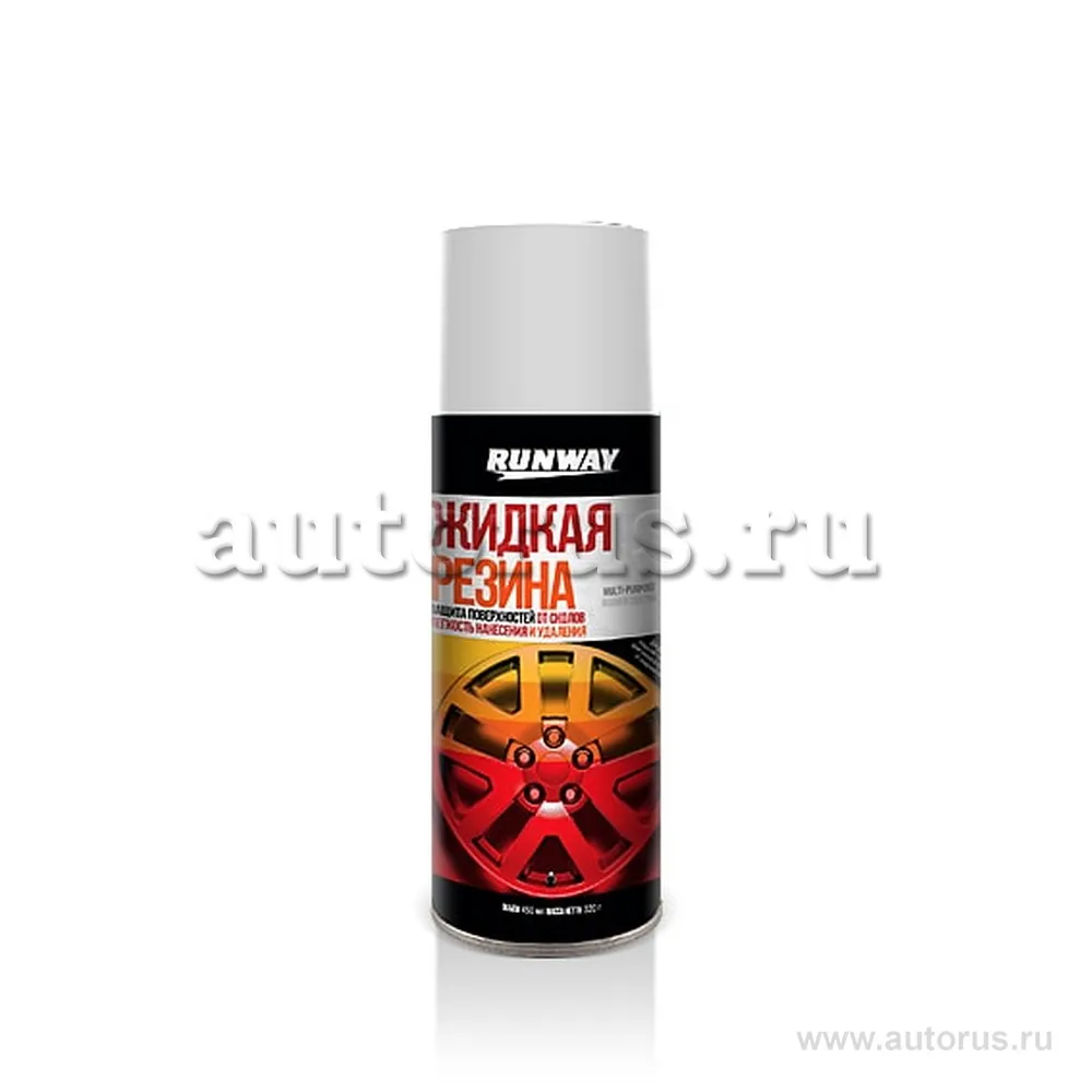 Жидкая резина прозрачная 450 мл аэрозоль (6) RUNWAY RW6702