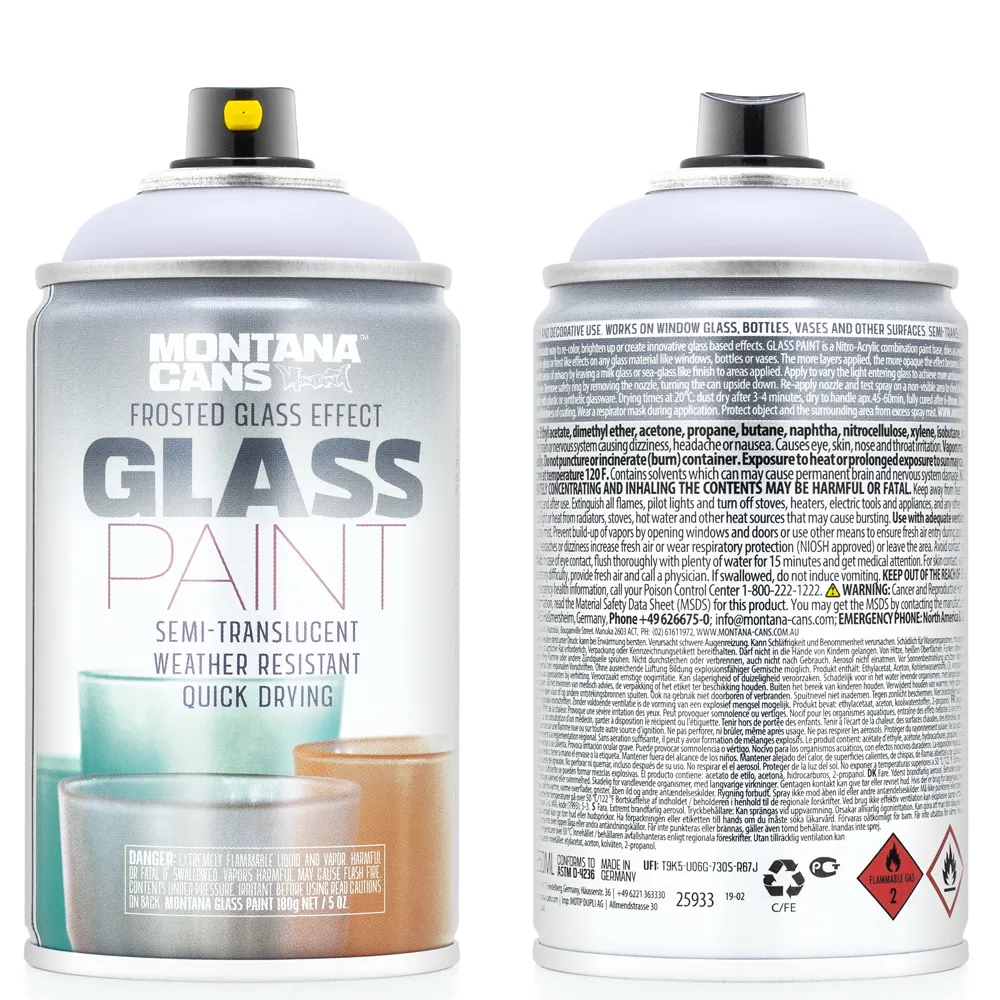 Краска GLASS PAINT светло-лиловая MONTANA CANS GP4170