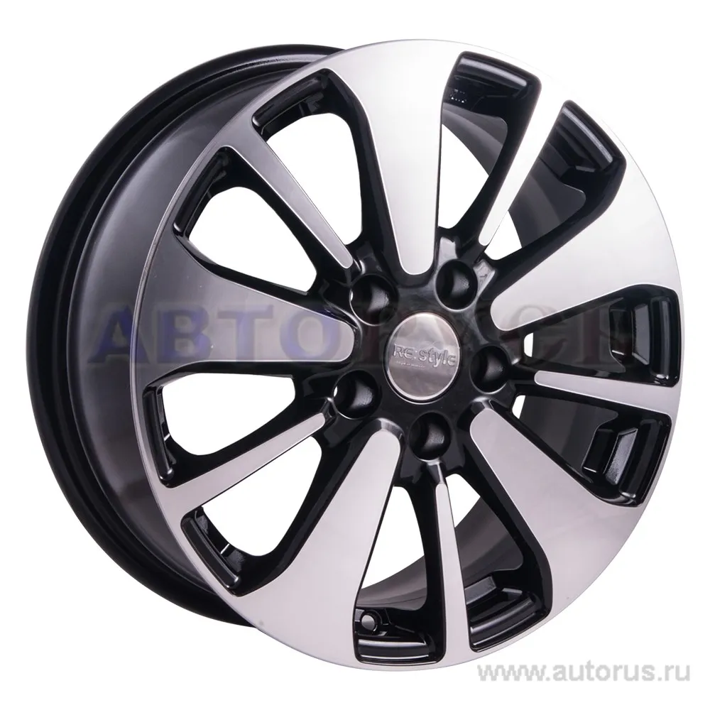 Диск литой R16 6.5J 5x114.3/67.1 ET38 КИК Peugeot 688 алмаз черный 13361