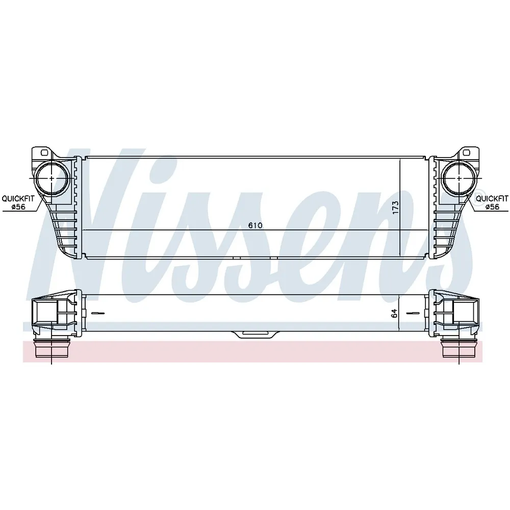 Интеркулер MB W639 2.0D-3.2D 10-