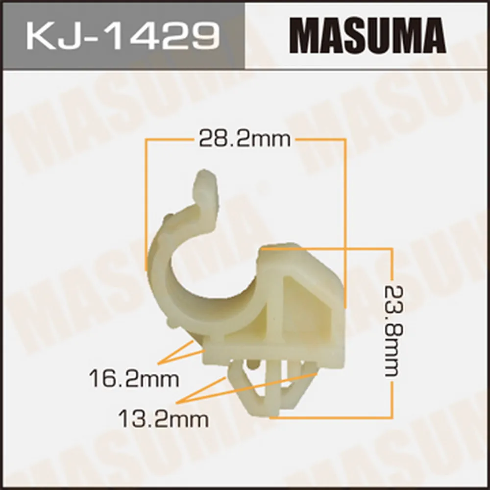 Клипса автомобильная уп.50 MASUMA KJ-1429