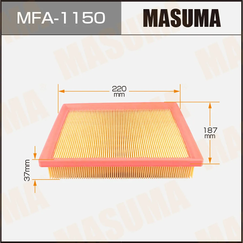 Фильтр воздушный TOYOTA AURIS MASUMA MFA-1150
