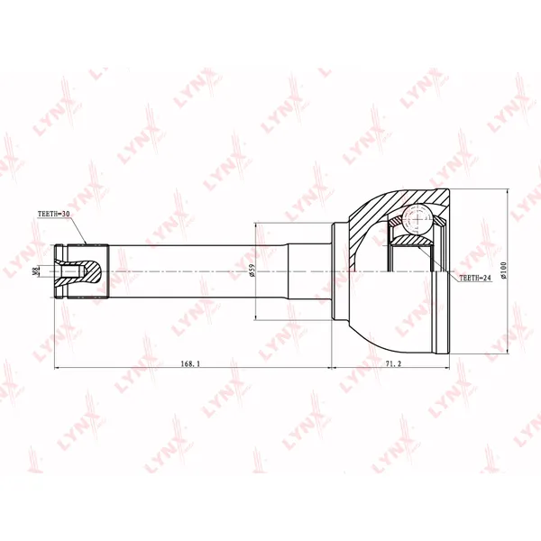 ШРУС LYNXauto CO-7530