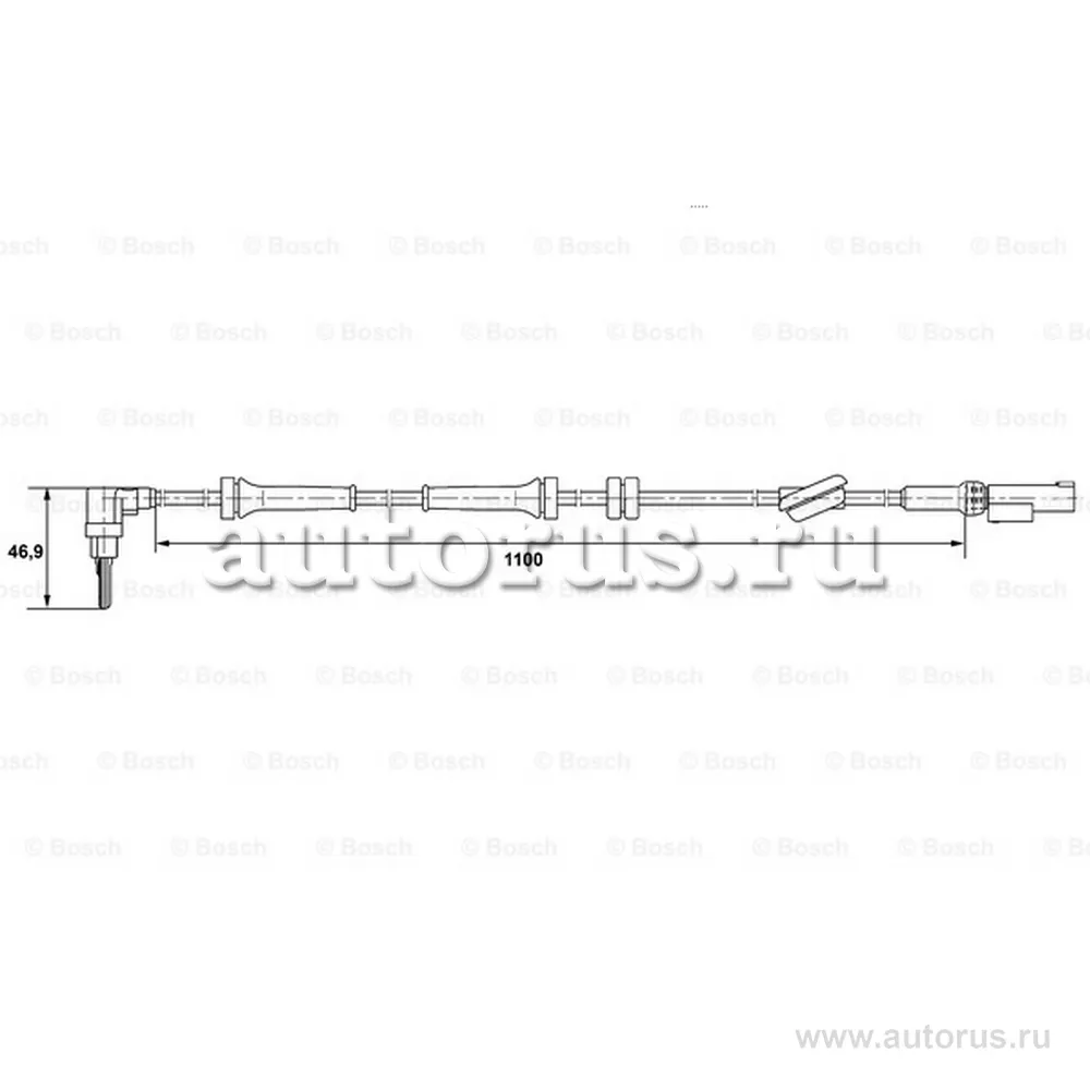 Датчик АБС FIAT STILO 01-, BOSCH 0265007401
