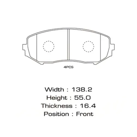 Колодки тормозные дисковые передн SUZUKI: GRAND VITARA 1.6VVT/2.0I JLX/1.9DDI PATRON PBP4060