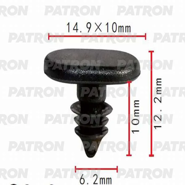 Клипса пластмассовая Acura, Honda применяемость: уплотнитель PATRON P370417