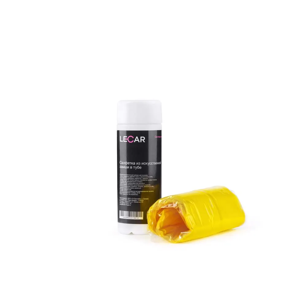 Салфетка из замши в тубе LECAR 43x32 см. LECAR000016012